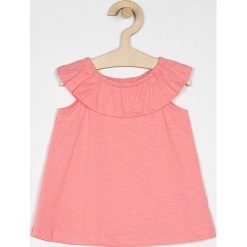 Name it - Top dziecięcy 92-128 cm. Różowe bluzki dziewczęce Name it, bez wzorów, z bawełny, z okrągłym kołnierzem, bez rękawów, bez kaptura. Za 29,90 zł.