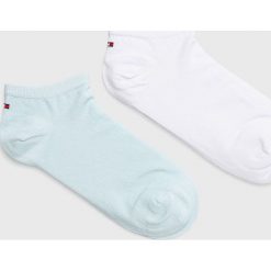 Tommy Hilfiger - Skarpetki (2-Pack). Żółte skarpetki damskie TOMMY HILFIGER, bez wzorów. W wyprzedaży za 29,90 zł.