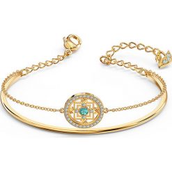 Swarovski - Bransoletka Symbolic. Żółte bransoletki damskie Swarovski, z materiału, z kryształem, metalowe. Za 379,90 zł.