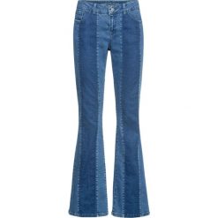 Dżinsy "multicolored" BOOTCUT bonprix niebieski "stone”. Niebieskie jeansy damskie bonprix. Za 99,99 zł.