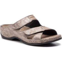 Klapki BERKEMANN - Janna 01027 Bronze 414. Pomarańczowe klapki damskie marki Berkemann, bez wzorów, z zamszu, bez obcasa, na obcasie. Za 429,00 zł.