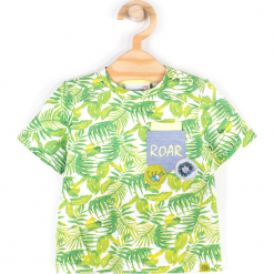 Koszulka. Zielone t-shirty chłopięce RAINFOREST, z nadrukiem, z elastanu, z krótkim rękawem. Za 24,90 zł.
