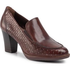 Półbuty TAMARIS - 1-24417-23 Cognac 305. Pomarańczowe półbuty damskie Tamaris, z aplikacjami, ze skóry. W wyprzedaży za 219,00 zł.