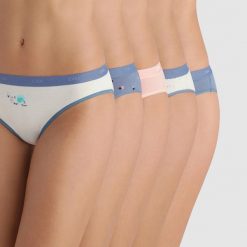Figi: Figi bawełniane 4C17 Pockets Coton, komplet 5 szt.