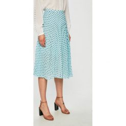 Glamorous - Spódnica. Niebieskie spódniczki damskie Glamorous, s, bez wzorów, z poliesteru, z podwyższonym stanem, midi, rozkloszowane. Za 159,90 zł.
