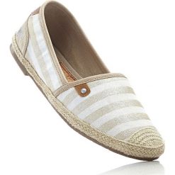 Tomsy damskie: Espadryle Mustang bonprix złocisto-biały w paski