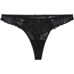 Stringi bonprix czarny. Czarne stringi damskie bonprix, w koronkowe wzory, z koronki. Za 24,99 zł.