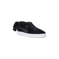 Buty Puma 08 SUEDE BOW W. Czarne trampki i tenisówki damskie Puma, bez wzorów, bez zapięcia. Za 239,18 zł.