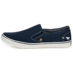 Mustang Tenisówki Męskie Slip-On 45 Ciemnoniebieski. Czarne trampki męskie Mustang, bez wzorów, bez zapięcia. Za 185,00 zł.