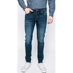 Lee - Jeansy Malone. Niebieskie jeansy męskie marki Lee, z aplikacjami, z elastanu. W wyprzedaży za 269,90 zł.