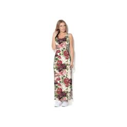 Sukienka CP-025 187. Szare sukienki damskie marki Colour pleasure, xl, bez wzorów, z dzianiny, bez kołnierzyka, bez rękawów, maxi. Za 159,00 zł.
