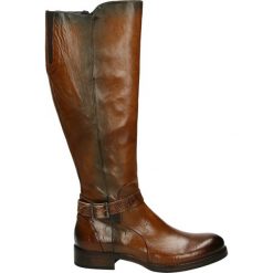 Kozaki - 10265 MUR CIN. Czarne buty zimowe damskie marki Venezia, z materiału, na obcasie. Za 999,00 zł.