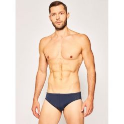 Kąpielówki Emporio Armani 211722 0P405 06935. Niebieskie kąpielówki męskie Emporio Armani, m, bez wzorów, z elastanu. W wyprzedaży za 149,00 zł.