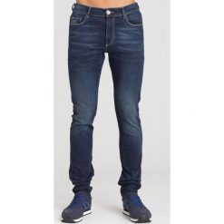GRANATOWE JEANSY TRUSSARDI JEANS. Niebieskie jeansy męskie Trussardi Jeans, m, z aplikacjami. Za 275,00 zł.