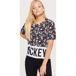 Koszulka MICKEY MOUSE - Biały. Białe t-shirty damskie marki Cropp, l, z motywem z bajki. Za 39,99 zł.