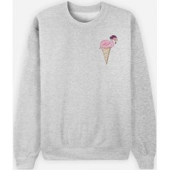 Bluza "Flamant Glace" w kolorze jasnoszarym. Szare bluzy damskie Wooop, l, bez wzorów, bez rękawów, bez kaptura. W wyprzedaży za 87,95 zł.