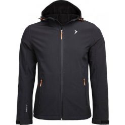 Softshell męski SFM600 - głęboka czerń - Outhorn. Pomarańczowe kurtki sportowe męskie marki Outhorn, m, z softshellu. W wyprzedaży za 99,99 zł.