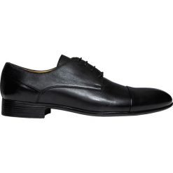 Półbuty BUCN000106. Czarne buty wizytowe męskie Giacomo Conti, ze skóry, bez zapięcia. Za 299,00 zł.
