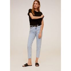 Mango - Jeansy Mom80. Niebieskie jeansy damskie Mango, z podwyższonym stanem. Za 139,90 zł.