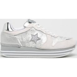 Trussardi Jeans - Buty. Szare buty sportowe damskie Trussardi Jeans, bez wzorów, z jeansu, sportowe. W wyprzedaży za 319,90 zł.