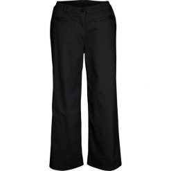 Spodnie bojówki Loose Fit bonprix czarny. Czarne spodnie damskie bonprix, bez wzorów. Za 89,99 zł.