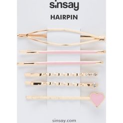 Ozdobne wsuwki do włosów - Beżowy. Brązowe wsuwki do włosów damskie Sinsay. Za 12,99 zł.