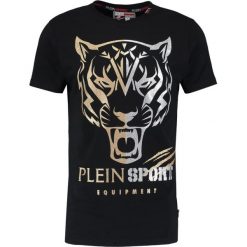 Plein Sport TOAS Tshirt z nadrukiem black. Czarne koszulki polo męskie Plein Sport, xl, z nadrukiem, z bawełny. W wyprzedaży za 839,20 zł.