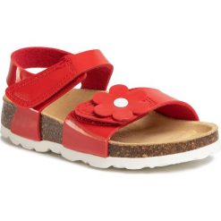Sandały SUPERFIT - 6-00118-50 M Rot. Czerwone sandały dziewczęce Superfit, ze skóry ekologicznej, bez zapięcia. W wyprzedaży za 119,00 zł.