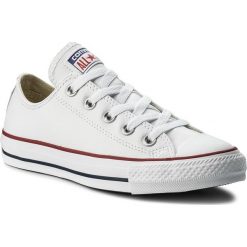 Trampki CONVERSE - Ct Ox 132173C White. Białe półbuty damskie marki Converse, bez wzorów, ze skóry, bez zapięcia. W wyprzedaży za 319,00 zł.