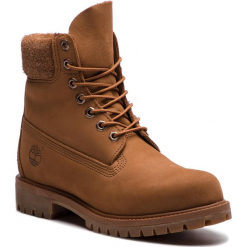 Trapery TIMBERLAND - Premium 6 In Waterproof Boot TB0A1UE8K431 Medium Brown Nubuck. Pomarańczowe buty zimowe męskie Timberland, ze skóry. W wyprzedaży za 569,00 zł.