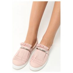 Trampki damskie slip on: Różowe Slip On Jyn
