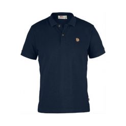 Fjällräven Övik Polo Shirt, Granatowy | 560 | XL. Niebieskie koszulki męskie Fjällräven, xl, bez wzorów, z bawełny, klasyczne, polo, z krótkim rękawem, krótkie. Za 462,12 zł.