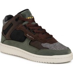 Sneakersy PEPE JEANS - Kurt Basket Tweed PMS30684 Khaki Green 765. Zielone sneakersy męskie Pepe Jeans, bez zapięcia. Za 389,00 zł.