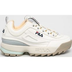 Fila - Buty Disruptor CB Low. Białe buty sportowe damskie Fila, bez wzorów, z gumy, sportowe. Za 519,90 zł.