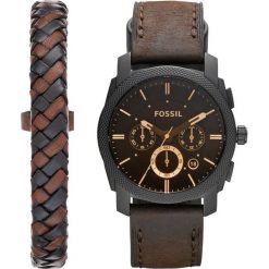 Fossil MACHINE SET Zegarek dunkelbraun. Szare, analogowe zegarki męskie marki Fossil. Za 739,00 zł.