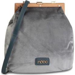 Torebka NOBO - NBAG-H1330-C019 Szary. Szare listonoszki damskie Nobo, z materiału. W wyprzedaży za 179,00 zł.