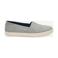 TOMS Baleriny Szary. Szare baleriny damskie Toms, bez wzorów, z materiału, bez obcasa. Za 318,95 zł.