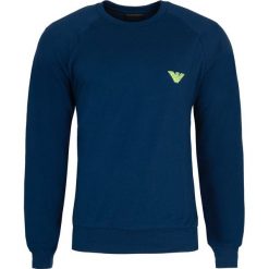 Bluza Emporio Armani. Niebieskie bluzy męskie xl, bez wzorów, z dresówki, bez kołnierzyka, bez rękawów, bez kaptura. Za 259,00 zł.