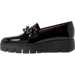 Unisa CHIRLA Półbuty wsuwane black. Czarne creepersy damskie Unisa, z materiału. Za 509,00 zł.