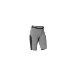 Legginsy Gym & Pilates 520 damskie. Szare legginsy sportowe damskie DOMYOS, s, bez wzorów, z elastanu, na jogę i pilates. Za 34,99 zł.
