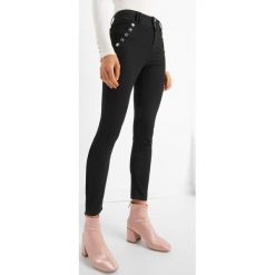 Jegginsy z wysokim stanem. Czarne legginsy marki Orsay, l, z bawełny. Za 99,99 zł.