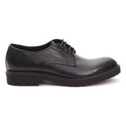 Trussardi półbuty męskie 1143L AVELLINO ciemnoniebieskie 44. Niebieskie półbuty męskie Trussardi, bez wzorów, klasyczne, bez zapięcia. Za 539,00 zł.