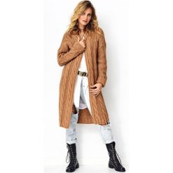 Długi kardigan oversize. Swetry damskie e-margeritka.pl, s, bez wzorów, z poliesteru. Za 218,99 zł.