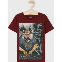 Name it - T-shirt dziecięcy 116-164 cm. Brązowe t-shirty chłopięce Name it, z nadrukiem, z elastanu, bez rękawów. Za 59,90 zł.
