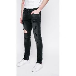 Diesel - Jeansy Tepphar. Czarne jeansy męskie marki Diesel, z elastanu. W wyprzedaży za 459,90 zł.