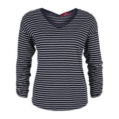 S.Oliver T-Shirt Damski 40 Ciemnoniebieski. Szare koszulki damskie marki S.Oliver, s, bez wzorów, bez kołnierzyka. W wyprzedaży za 89,00 zł.