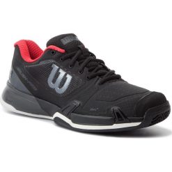 Buty WILSON - Rush Pro 2.5 2019 Clay Court WRS325240 Black/Ebony/Wilson Red. Czarne buty sportowe męskie Wilson, ze skóry ekologicznej, bez zapięcia, tenisowe. W wyprzedaży za 349,00 zł.