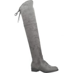 Szare kozaki za kolano na niskim obcasie casu d18x9/g. Szare kozaki damskie Casu, za kolano, na niskim obcasie, bez zapięcia. Za 179,99 zł.