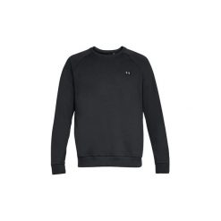 Bluzy Under Armour Rival Fleece Crew 1320738-001. Czarne bluzy męskie Under Armour, xl, bez wzorów, bez kołnierzyka, bez rękawów, bez kaptura. Za 159,99 zł.