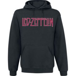Led Zeppelin Logo White Symbols Bluza z kapturem czarny. Czarne bluzy męskie marki Led Zeppelin, l, bez wzorów, z kapturem, bez rękawów, z kapturem. Za 164,90 zł.